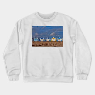 Beach Huts Hengistbury Head Dorset England UK Crewneck Sweatshirt